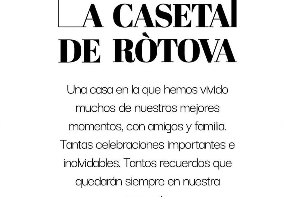 La Caseta De Rotova - Casa Rural Para Desconectar Exterior photo